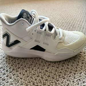 Coco Gauff New Balance White and Blue Athletic Shoes Size 6 1/2 (US 4.5, EU 37)